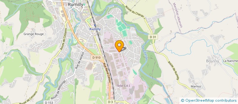 localisation de l'entreprise ALLO'MECA  RUMILLY