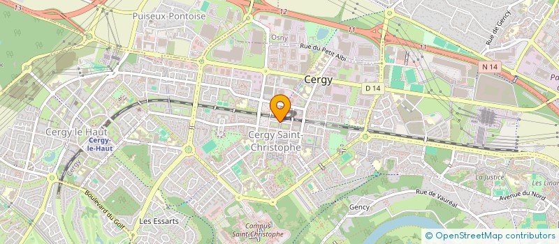 localisation de l'entreprise ALLO MICRO à CERGY