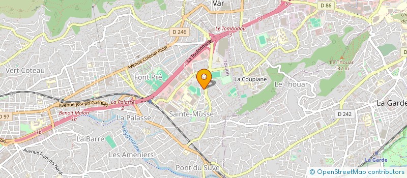 localisation de l'entreprise ALLO MON DROIT ( AMD )  TOULON