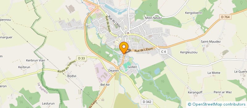 localisation de l'entreprise ALLO ORLANE TAXI  SIZUN