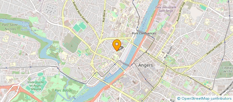 localisation de l'entreprise ALLO OSTEO 49 à ANGERS