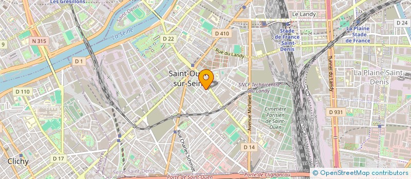 localisation de l'entreprise ALLO PAULO à SAINT-OUEN-SUR-SEINE
