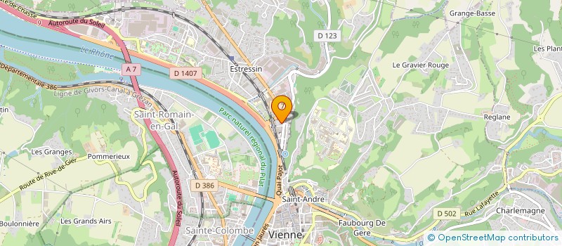 localisation de l'entreprise ALLO PIECES AUTO VIENNE à VIENNE