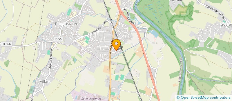 localisation de l'entreprise ALLO PISCINE SPA  PINS-JUSTARET