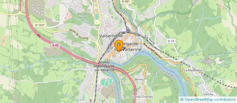 localisation de l'entreprise ALLO PIZZA 01 à VALSERHONE