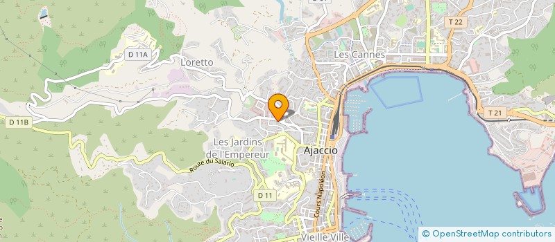 localisation de l'entreprise ALLO PIZZA à AJACCIO
