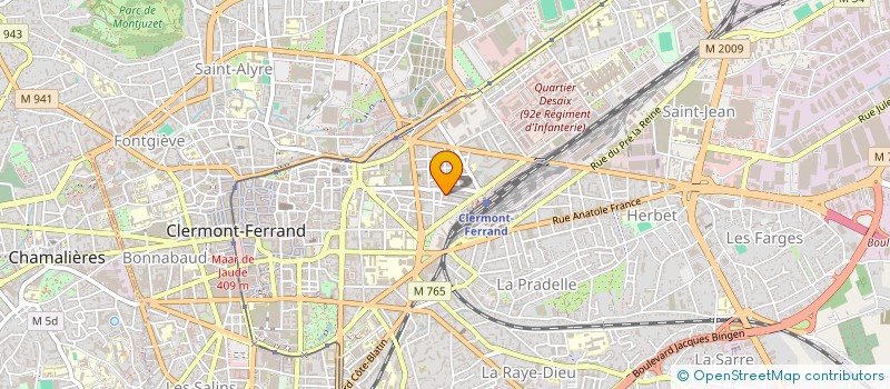 localisation de l'entreprise ALLO PIZZA à CLERMONT-FERRAND