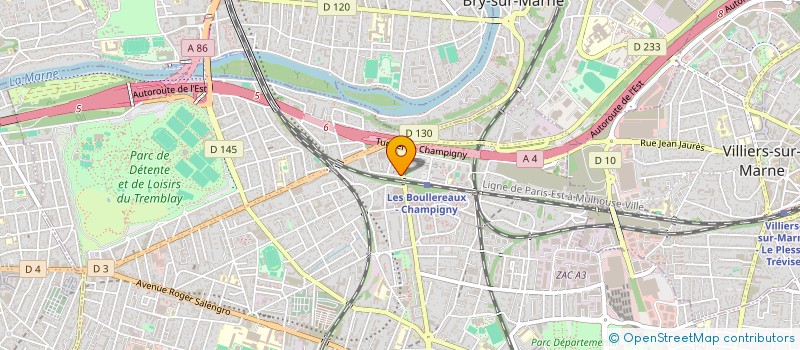 localisation de l'entreprise ALLO PIZZA à CHAMPIGNY-SUR-MARNE