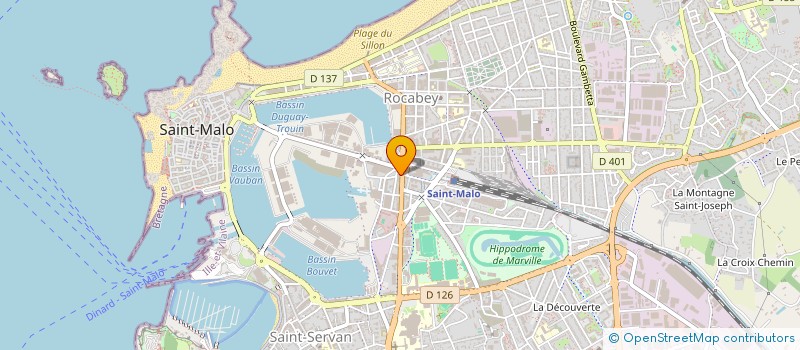 localisation de l'entreprise ALLO PIZZA à SAINT-MALO