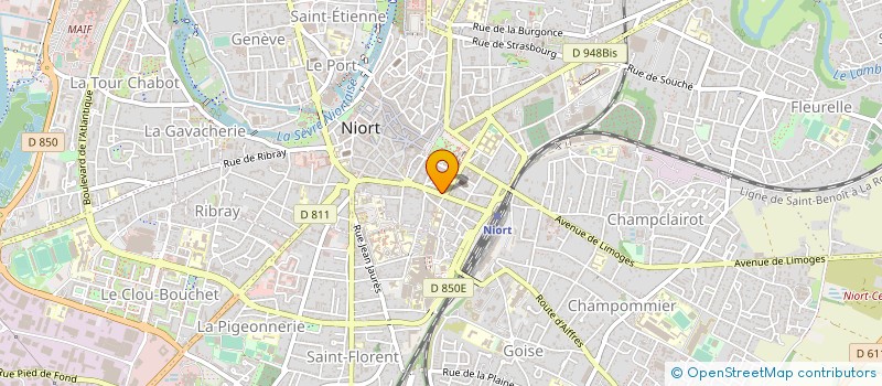 localisation de l'entreprise ALLO PIZZA 79 à NIORT