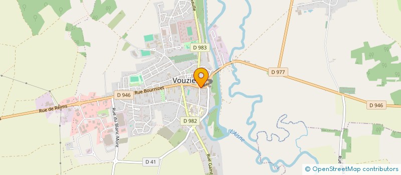 localisation de l'entreprise ALLO PIZZA à VOUZIERS