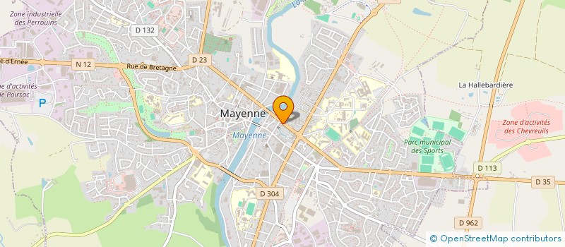 localisation de l'entreprise ALLO PIZZA  MAYENNE