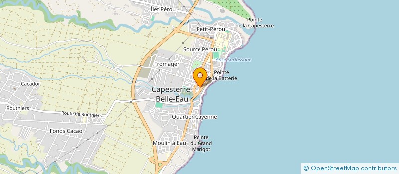 localisation de l'entreprise ALLO PIZZA CBE à CAPESTERRE-BELLE-EAU