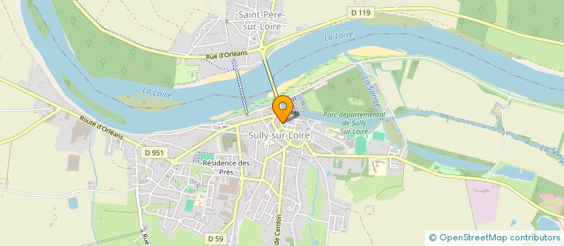 localisation de l'entreprise ALLO PIZZA DI NAPOLI à SULLY-SUR-LOIRE