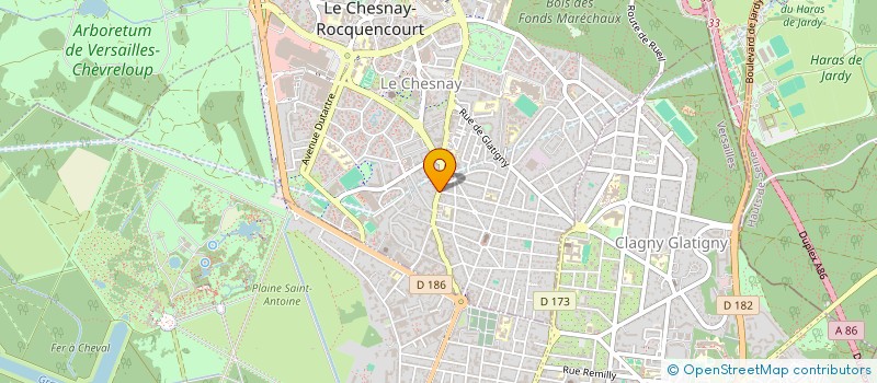 localisation de l'entreprise ALLO PIZZA PLUS  LE CHESNAY-ROCQUENCOURT