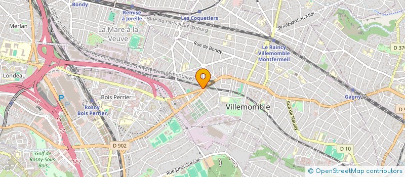 localisation de l'entreprise ALLO PIZZA RAPIDO  VILLEMOMBLE