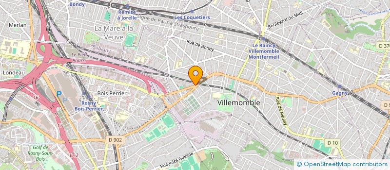 localisation de l'entreprise ALLO PIZZA RAPIDO - A.P.R. 2003 à VILLEMOMBLE