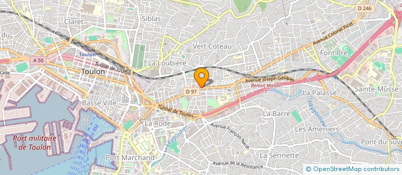 localisation de l'entreprise ALLO PIZZA SAINT JEAN à TOULON