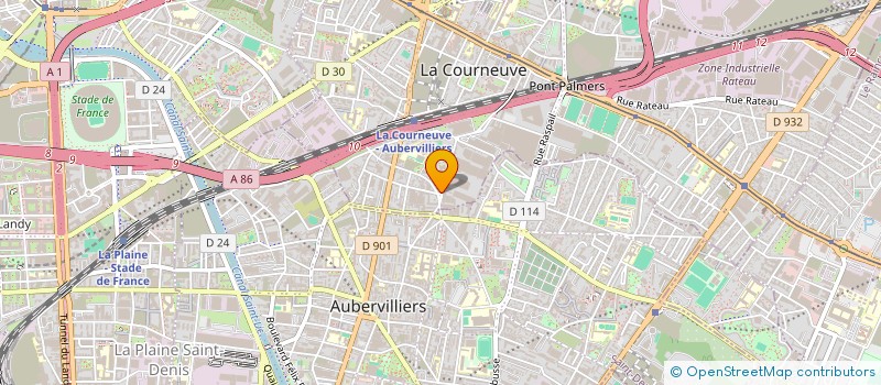 localisation de l'entreprise ALLO PLOMBIER à LA COURNEUVE