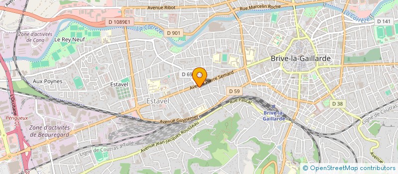 localisation de l'entreprise ALLO RADIO TAXI à BRIVE-LA-GAILLARDE