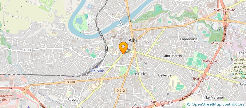 localisation de l'entreprise ALLO REDACTION à ALBI