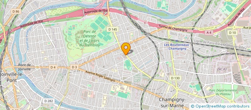 localisation de l'entreprise ALLO RESTO CHAUD à CHAMPIGNY-SUR-MARNE