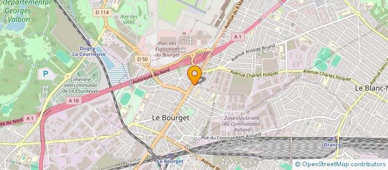 localisation de l'entreprise ALLO ROMA PIZZA à LE BOURGET
