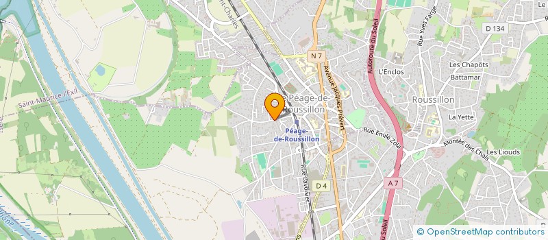 localisation de l'entreprise ALLO S.O.S PLOMBERIE  LE PEAGE-DE-ROUSSILLON