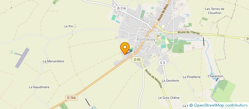 localisation de l'entreprise ALLO SERVICES 41  PONTLEVOY