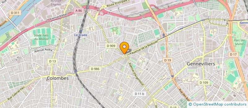 localisation de l'entreprise ALLO SERVICES à COLOMBES