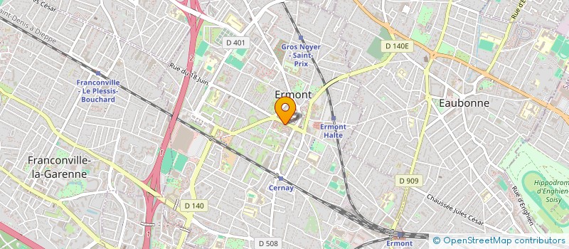 localisation de l'entreprise ALLO SERVICES 95 à ERMONT