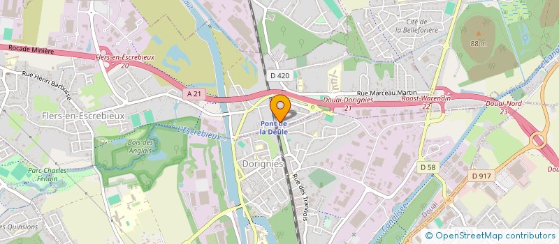 localisation de l'entreprise ALLO SERVICES PNEUS  FLERS-EN-ESCREBIEUX