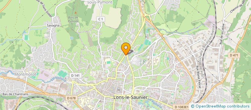localisation de l'entreprise ALLO SOINS INFIRMIERS  LONS-LE-SAUNIER