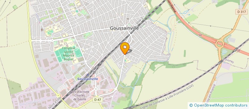 localisation de l'entreprise ALLO SOS DEPANNAGE  GOUSSAINVILLE