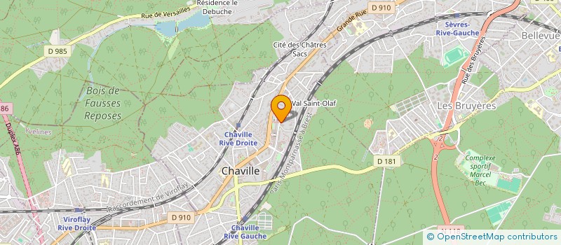 localisation de l'entreprise ALLO STORE à CHAVILLE