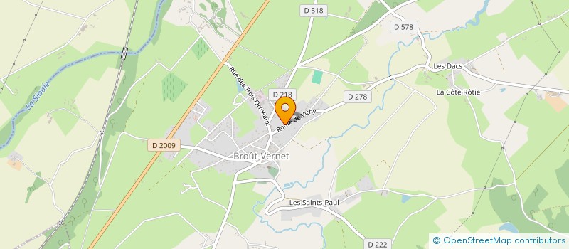 localisation de l'entreprise ALLO TAXI à CUSSET