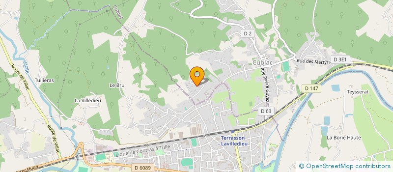 localisation de l'entreprise ALLO TAXI ANTHO  CUBLAC