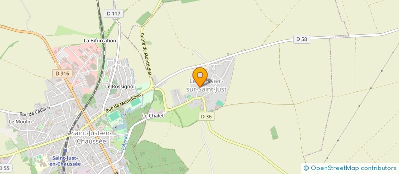 localisation de l'entreprise ALLO TAXI BAUDIN  LE PLESSIER-SUR-SAINT-JUST