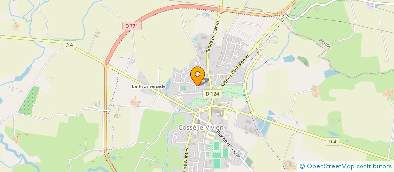 localisation de l'entreprise ALLO TAXI BONCHAMP  COSSE-LE-VIVIEN