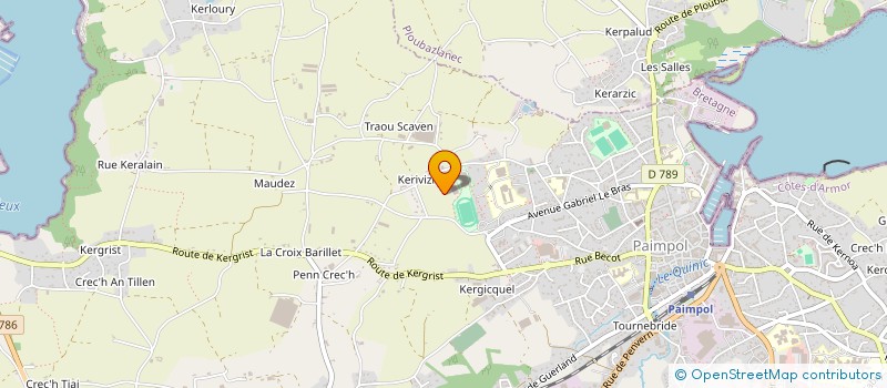 localisation de l'entreprise ALLO TAXI COURSES  PAIMPOL