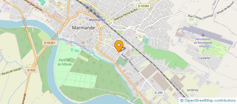 localisation de l'entreprise ALLO TAXI DU 47  MARMANDE