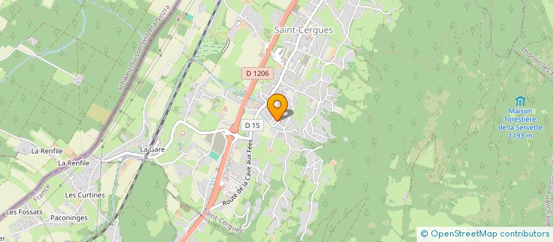 localisation de l'entreprise ALLO TAXI DU LAC  SAINT-CERGUES