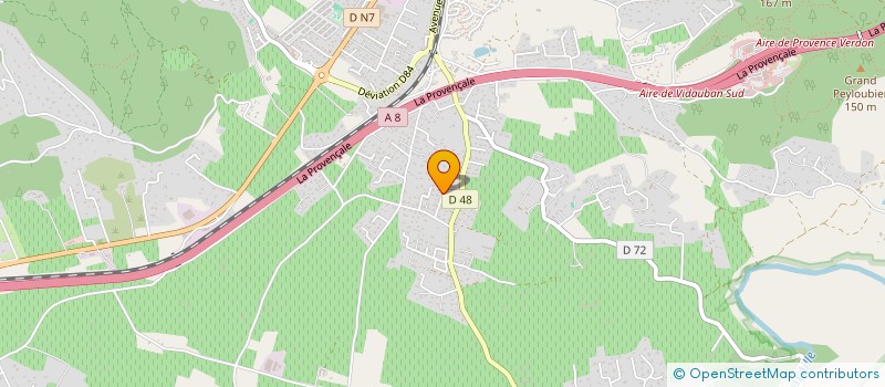 localisation de l'entreprise ALLO TAXI FRANCK à VIDAUBAN