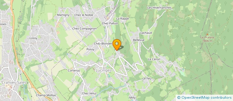 localisation de l'entreprise ALLO TAXI HAUTE-SAVOIE  LUCINGES