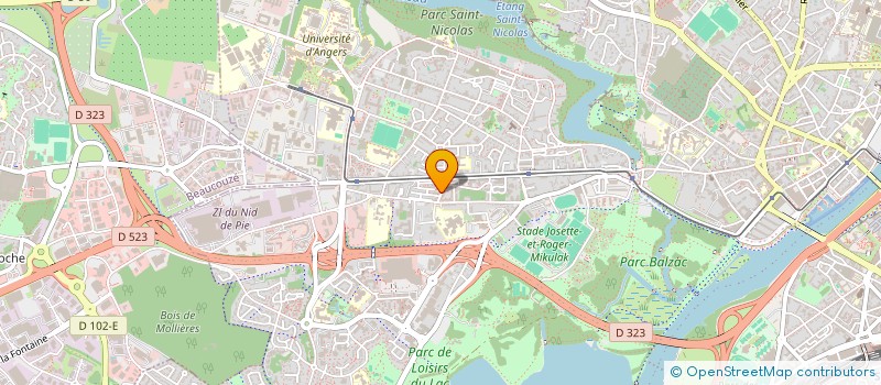 localisation de l'entreprise ALLO TAXI LECLERCQ à ANGERS