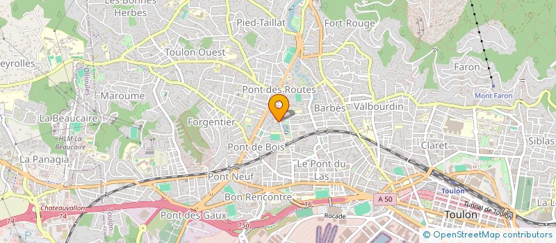 localisation de l'entreprise ALLO TAXI MANON  LA SEYNE-SUR-MER