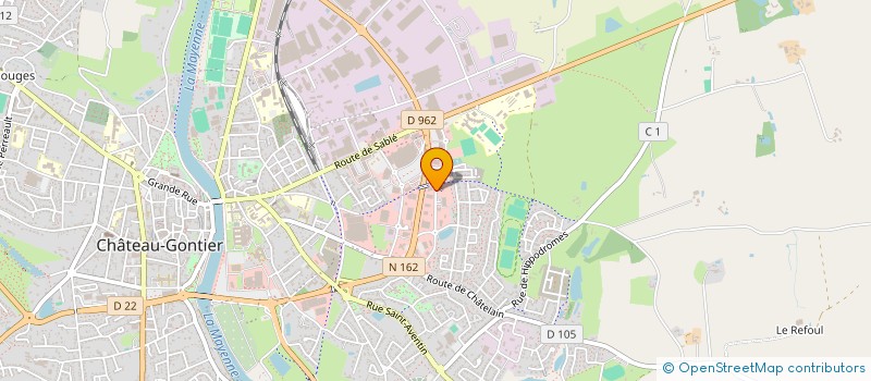 localisation de l'entreprise ALLO TAXI SERVICES à CHATEAU-GONTIER-SUR-MAYENNE