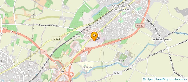 localisation de l'entreprise ALLO TAXI THIERRY à SAINT-MARCEL-LES-VALENCE