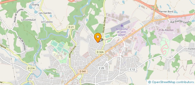 localisation de l'entreprise ALLO TAXIS DUMET SARL à SAINT-JUNIEN