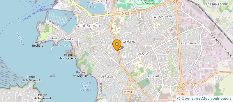 localisation de l'entreprise ALLO TAXIS MALOUINS à SAINT-MALO